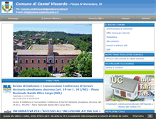 Tablet Screenshot of comune.castelviscardo.tr.it